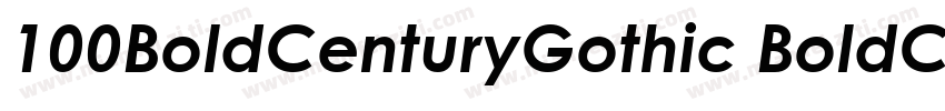 100BoldCenturyGothic BoldCenturyGot字体转换